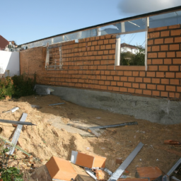 Agrandissement terrasse pour espace de jeu pour enfants Bernay